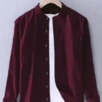 men trendy brown shirt