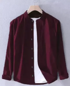 men trendy brown shirt